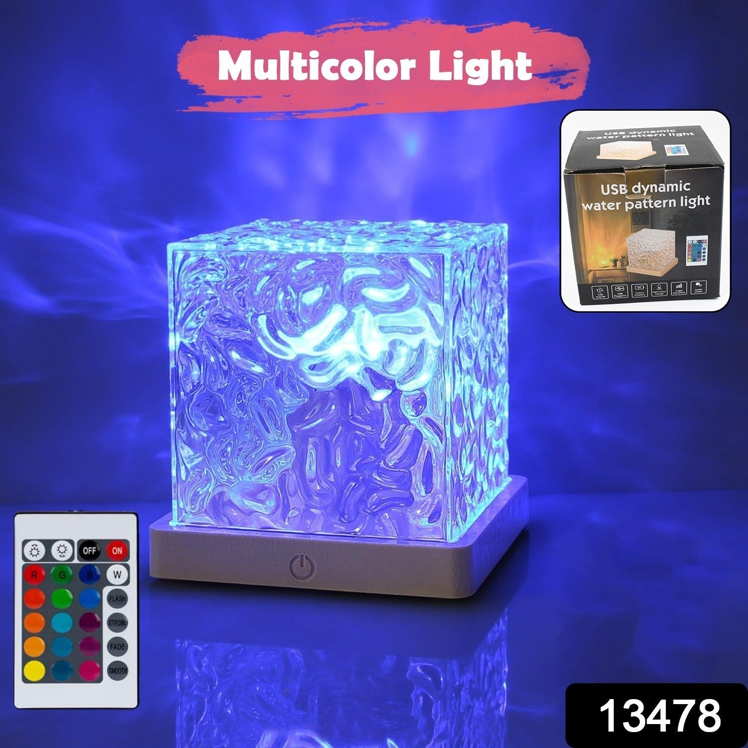 Ocean Wave Projector Lamp, 3D Water Wave LED Night Light, Water Ripple Night Lamp With Remote Ocean Wave Projector Lamp, 3D Water Wave LED Night Light, Water Ripple Night Lamp With Remote